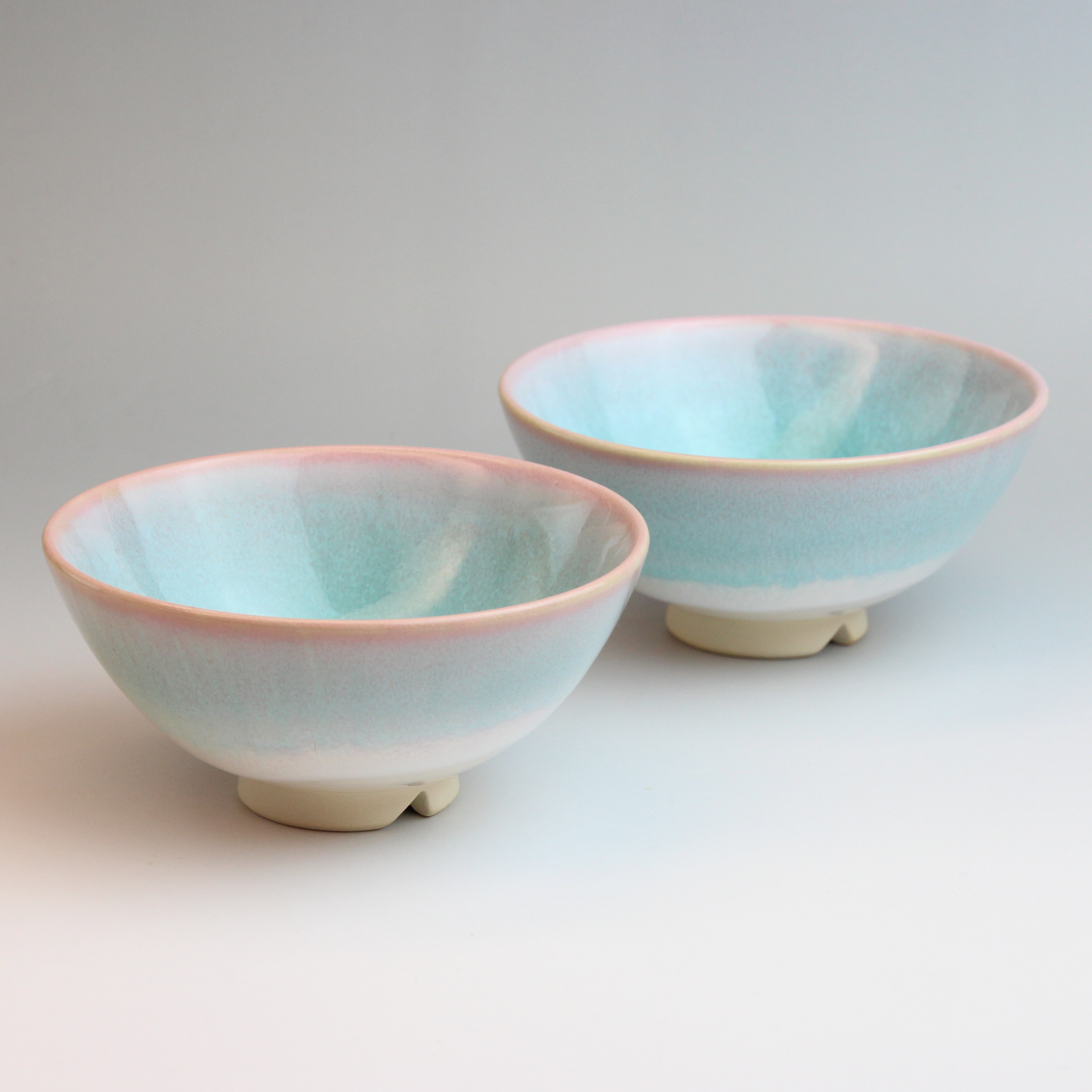 Mint Rice Bowl Pair