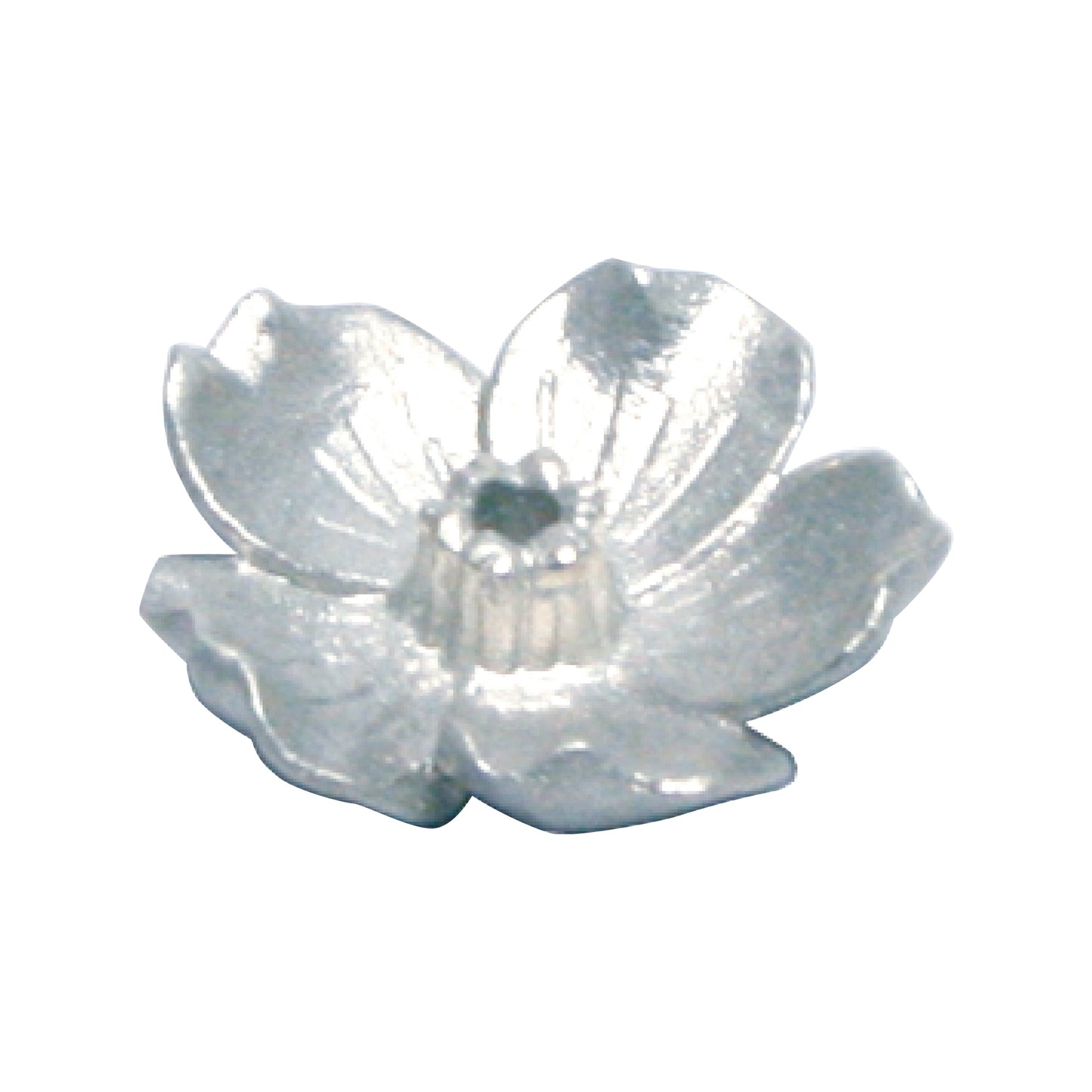 Tin incense holder, Five-petal cherry blossom