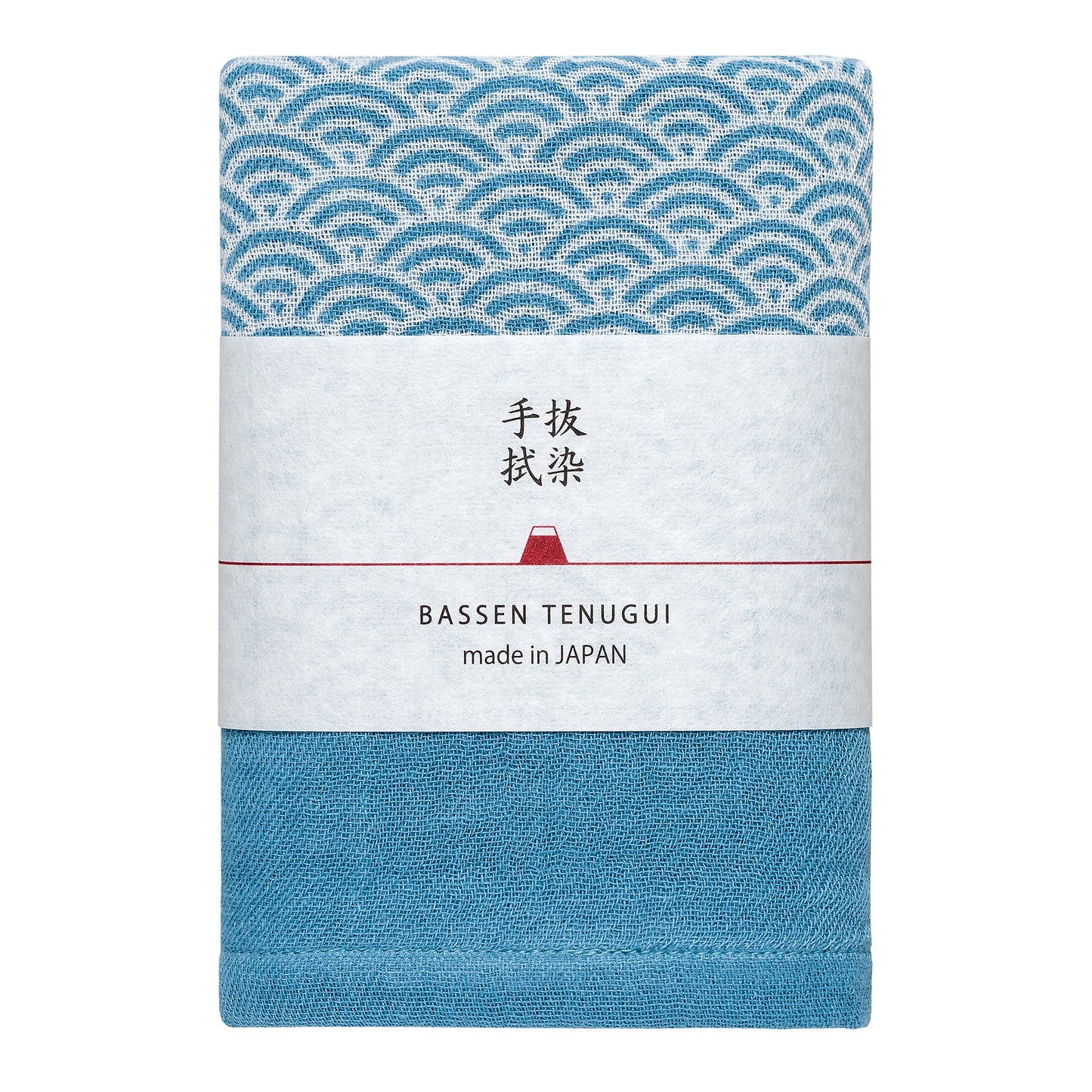 Discharge-dyed towel