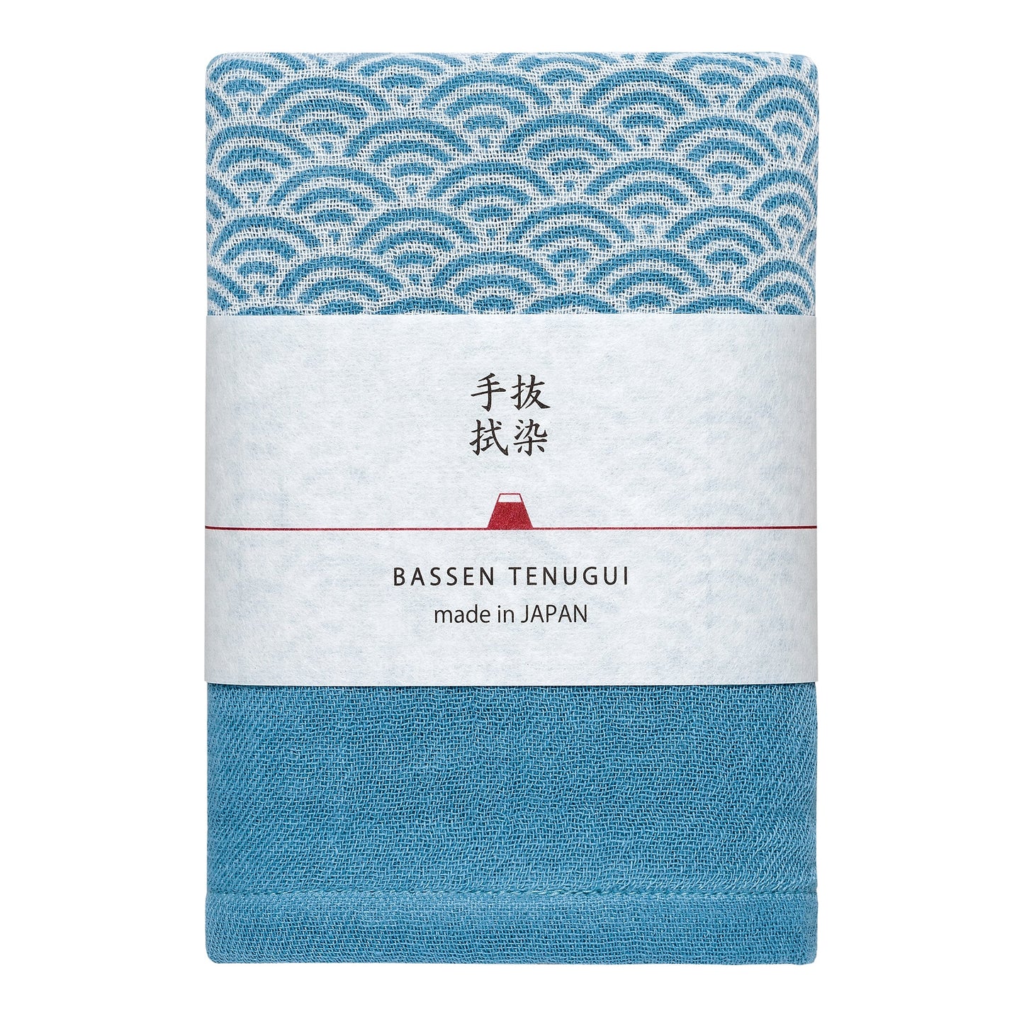 Discharge-dyed towel