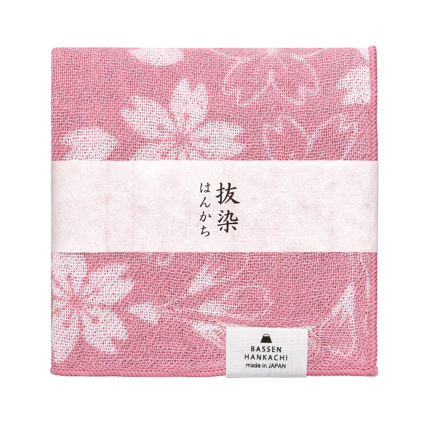 Discharge-printed handkerchief