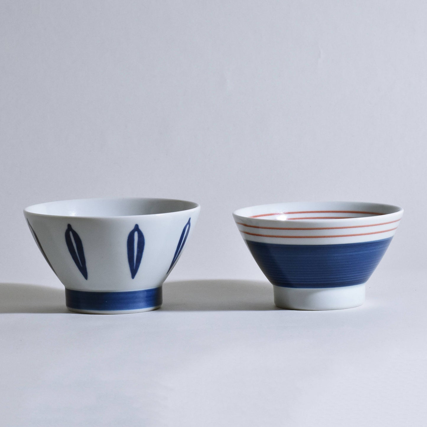 Leaf Blue/Line Pair Kurawanka Bowl Set