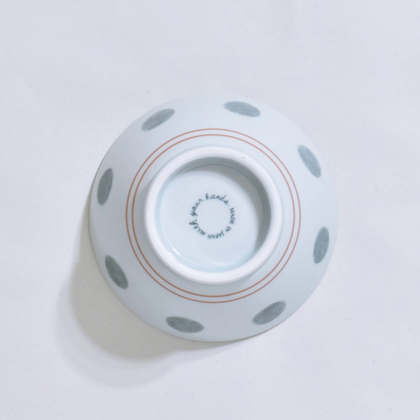 Arrow Gray Dot Pair Kurawanka Bowl Set