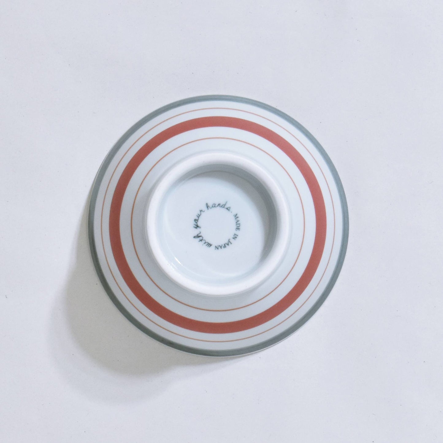 Dot and border red pair Kurawanka bowl set
