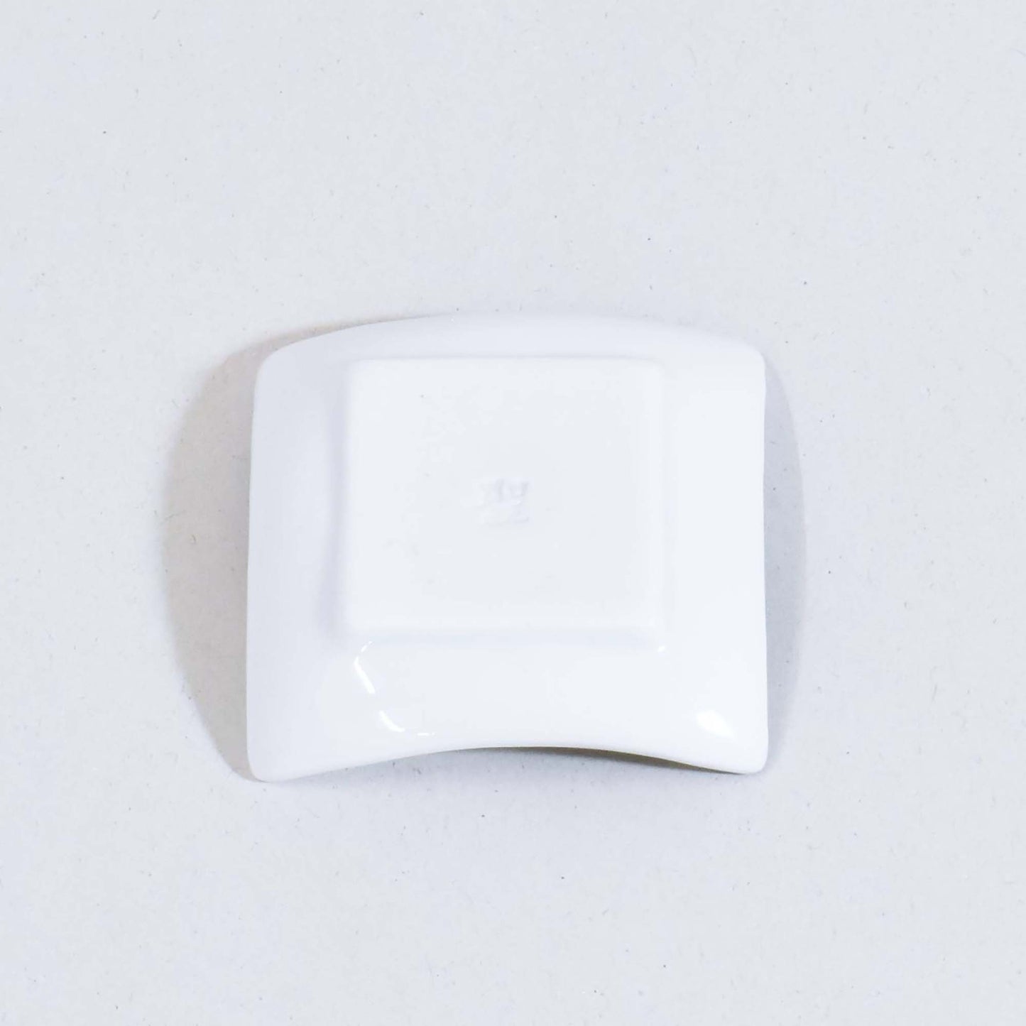 Checkered square small plate (silver)