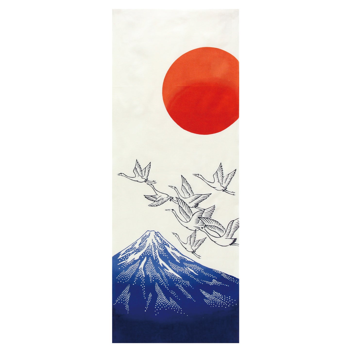 Wabunka Hand Towel Mount Fuji and Crane