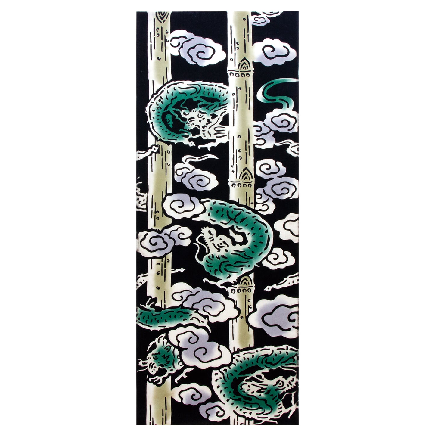 Wabunka Hand Towel Dragon and Bamboo