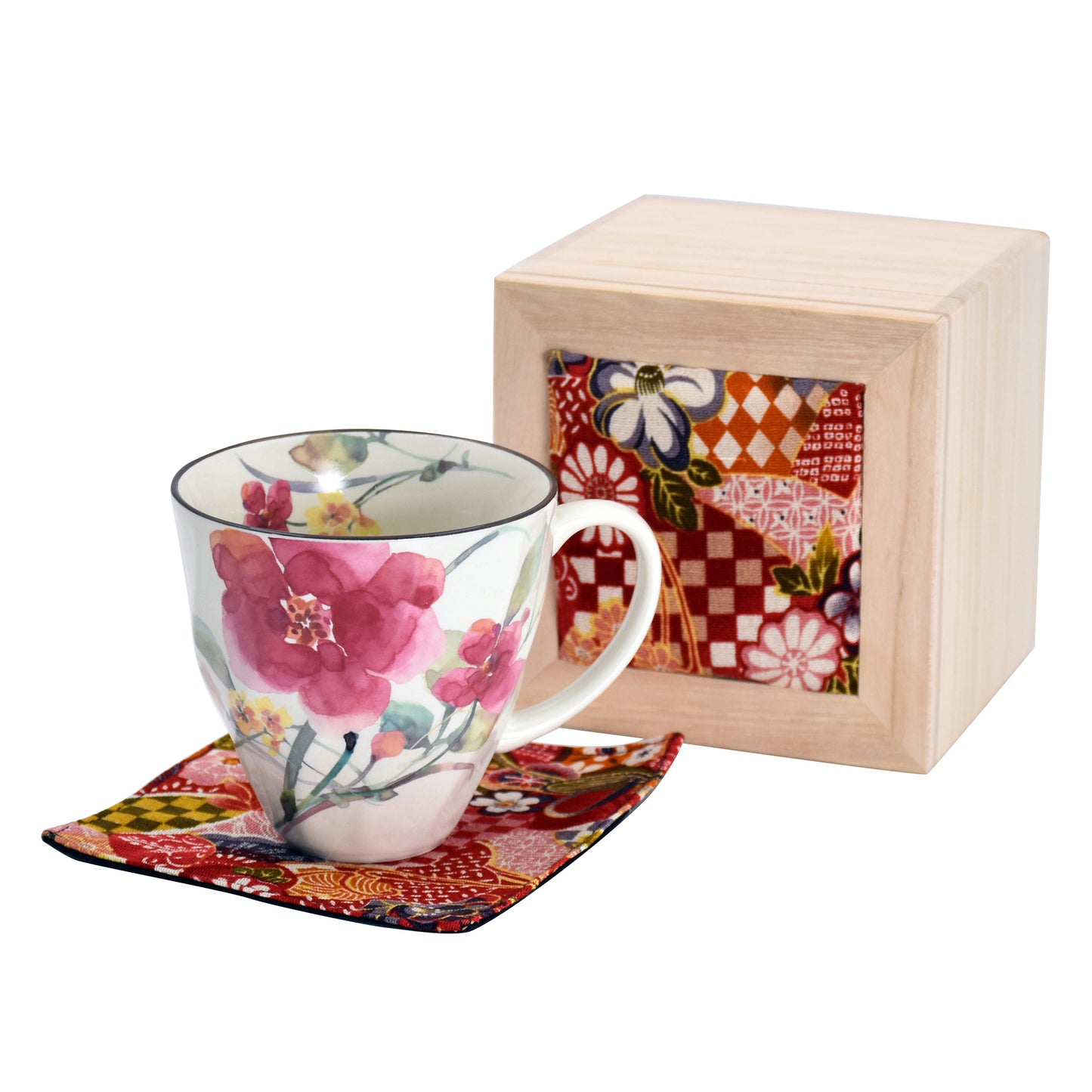 Flower watercolor mug, chrysanthemum
