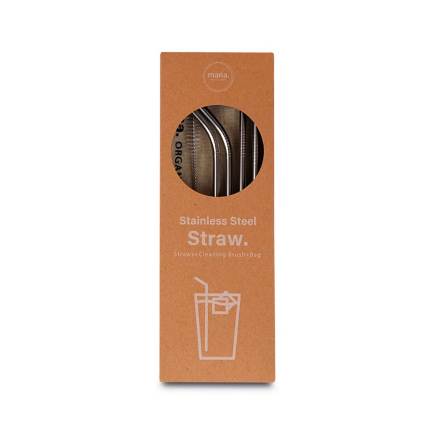 Stainless Steel Straw, Silver