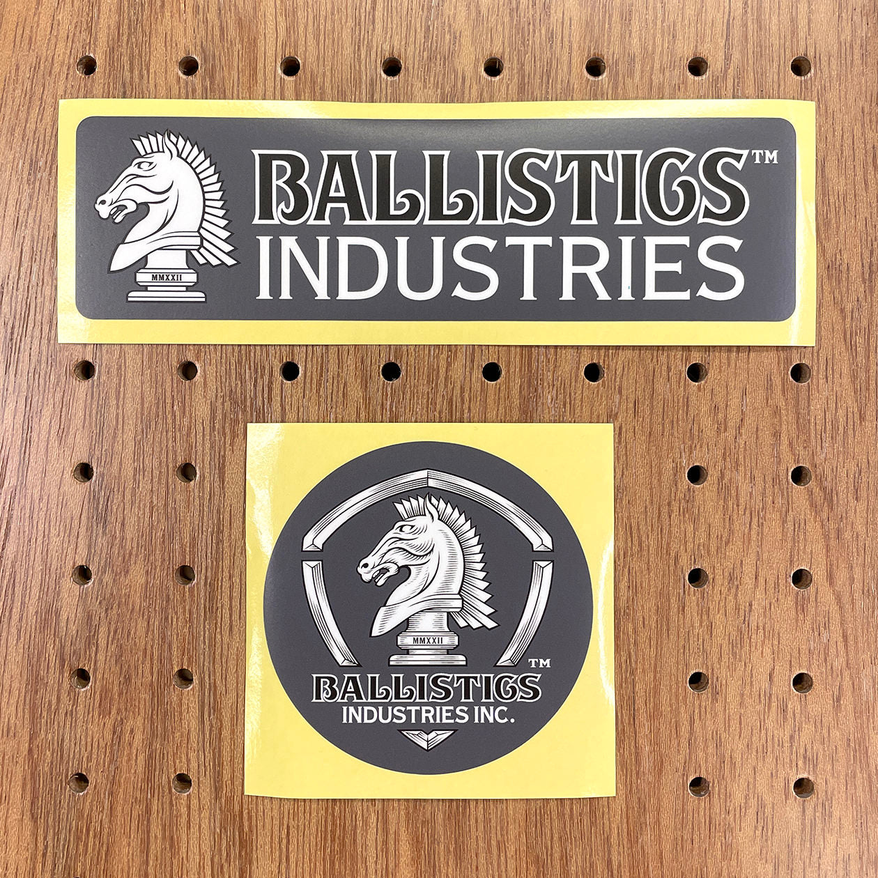 HORSE LOGO STICKER SET GREY