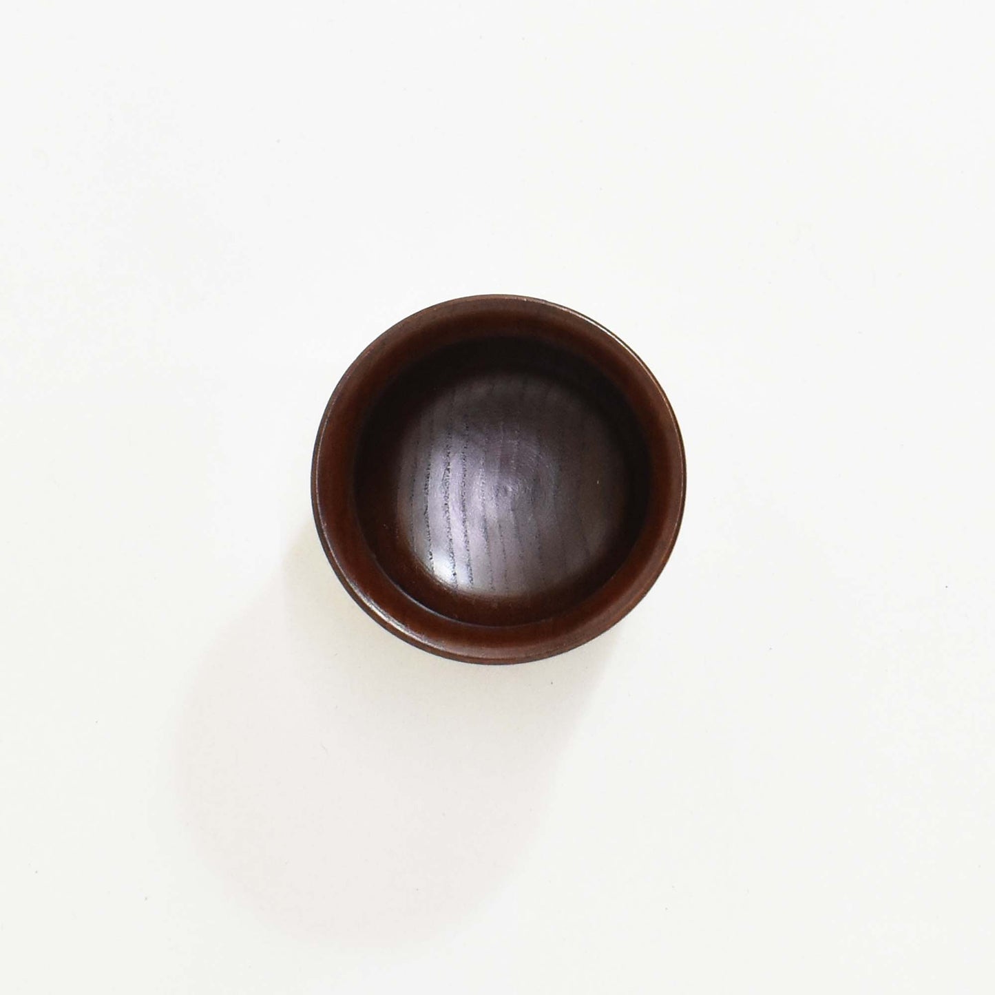 Large wooden teacup with lacquer finish