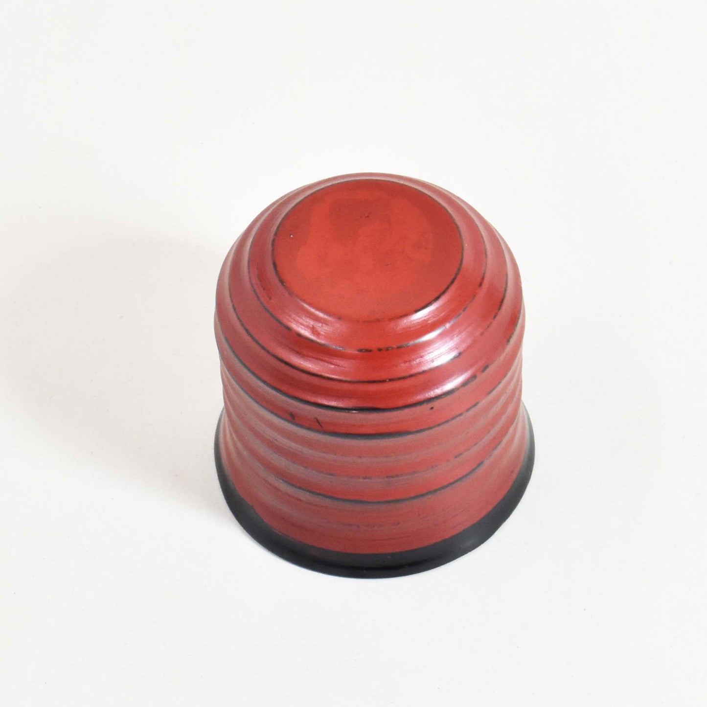 Wooden teacup, Negoro lacquer