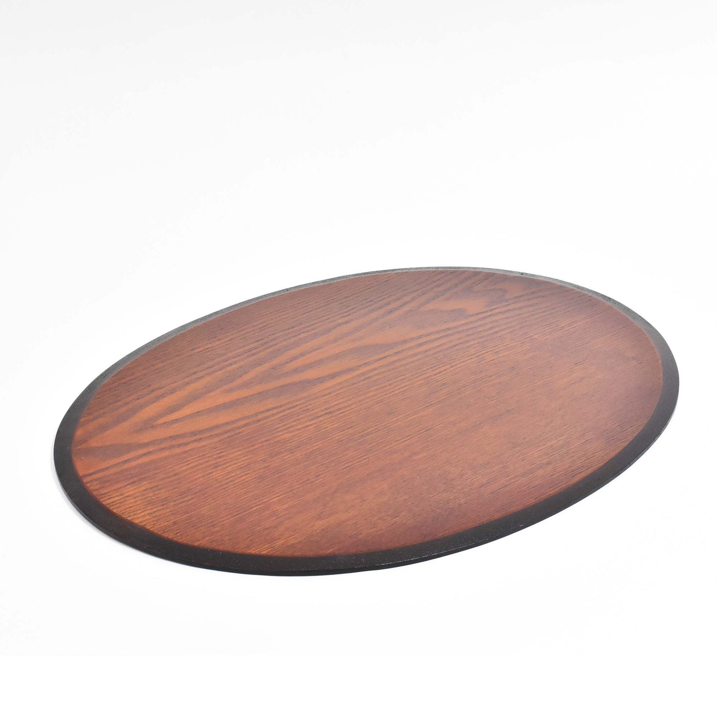 Wiped lacquer double-sided banquet tray MDF oval