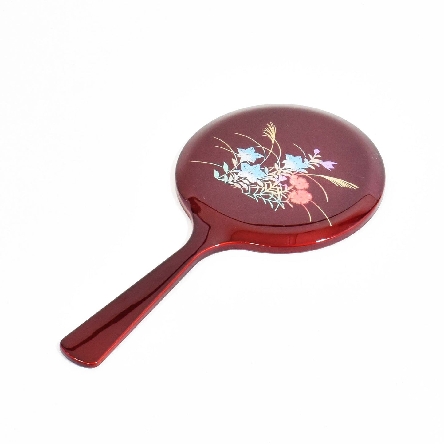 Small hand mirror, Tamamushi lacquer