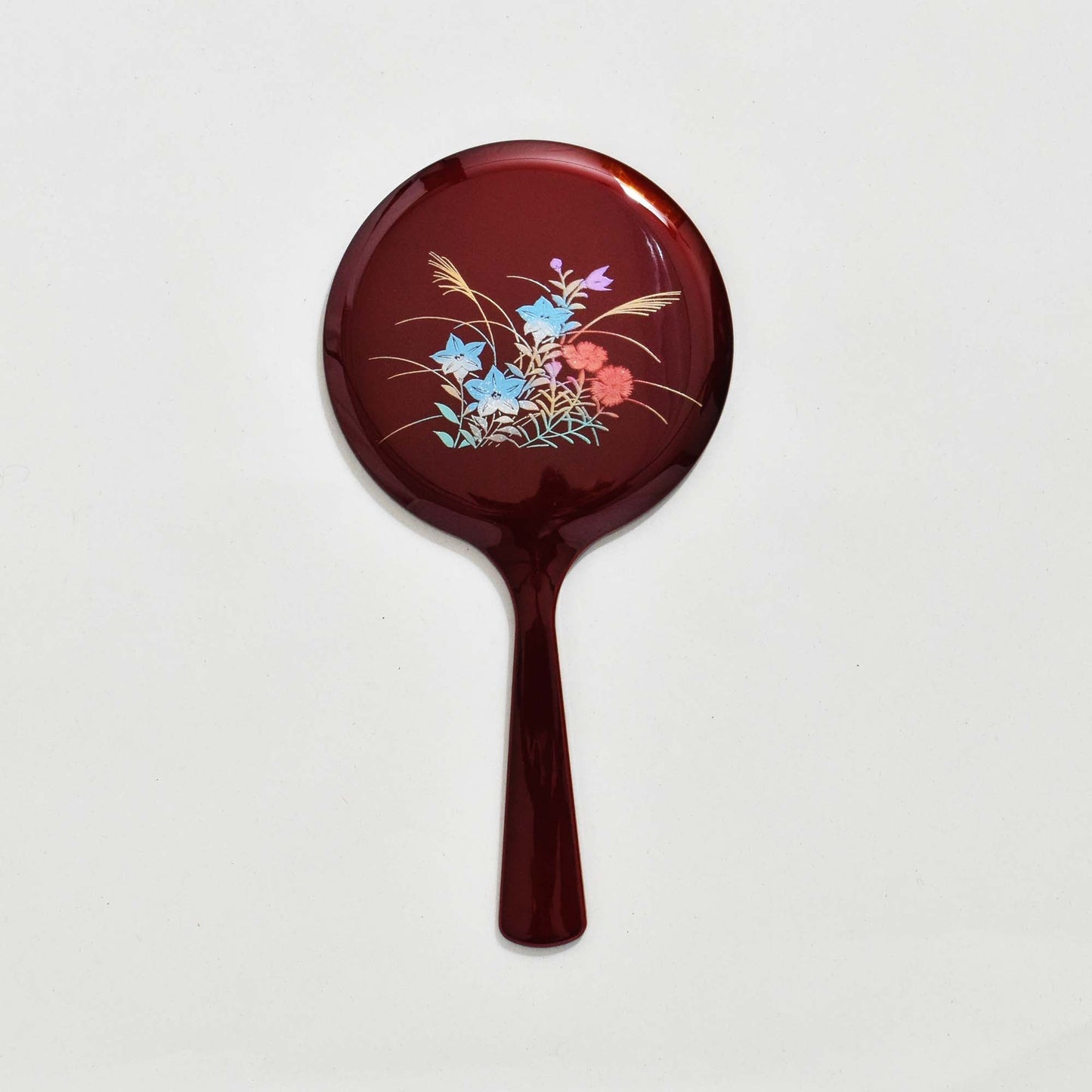Small hand mirror, Tamamushi lacquer