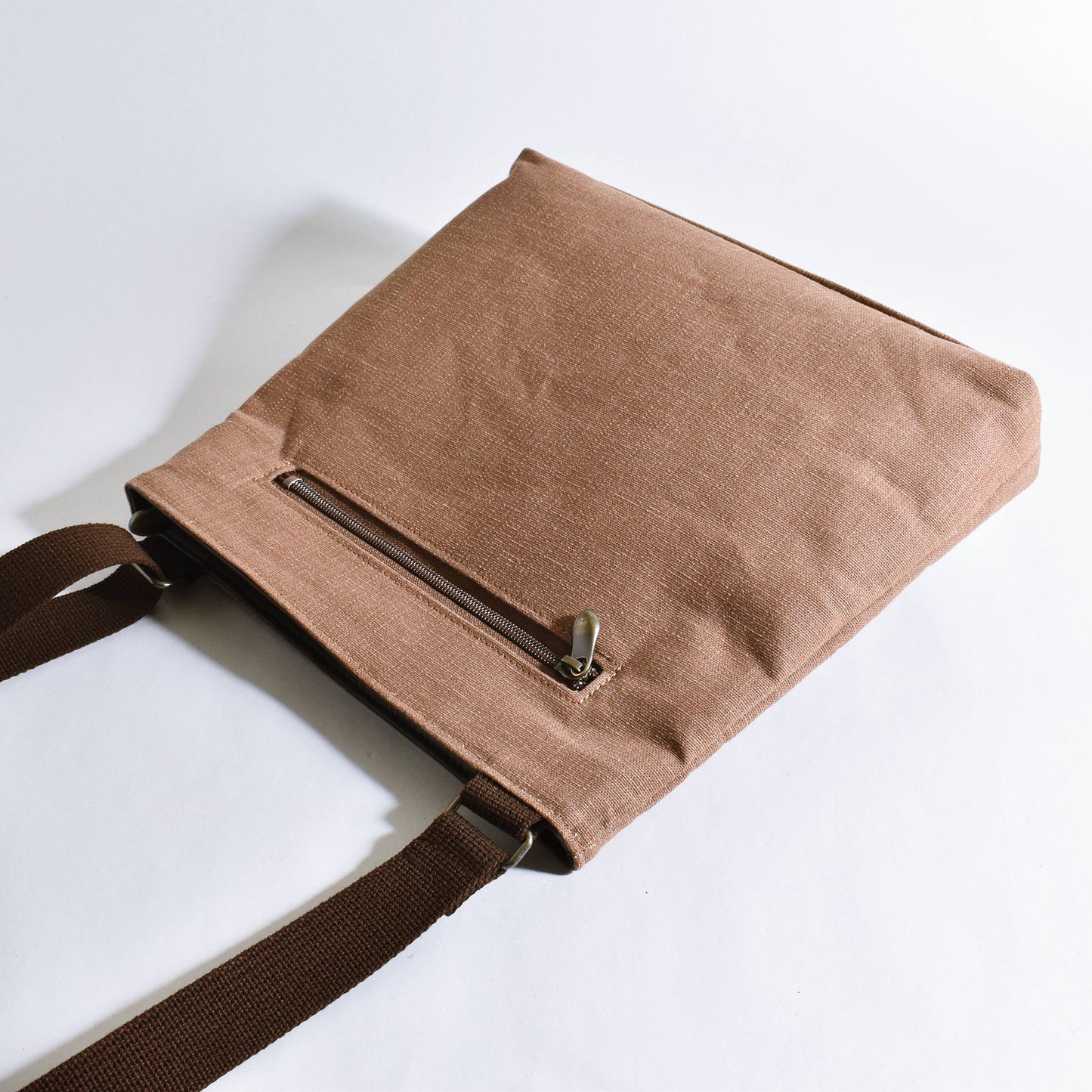 Persimmon dyed hand-painted out pocket S
