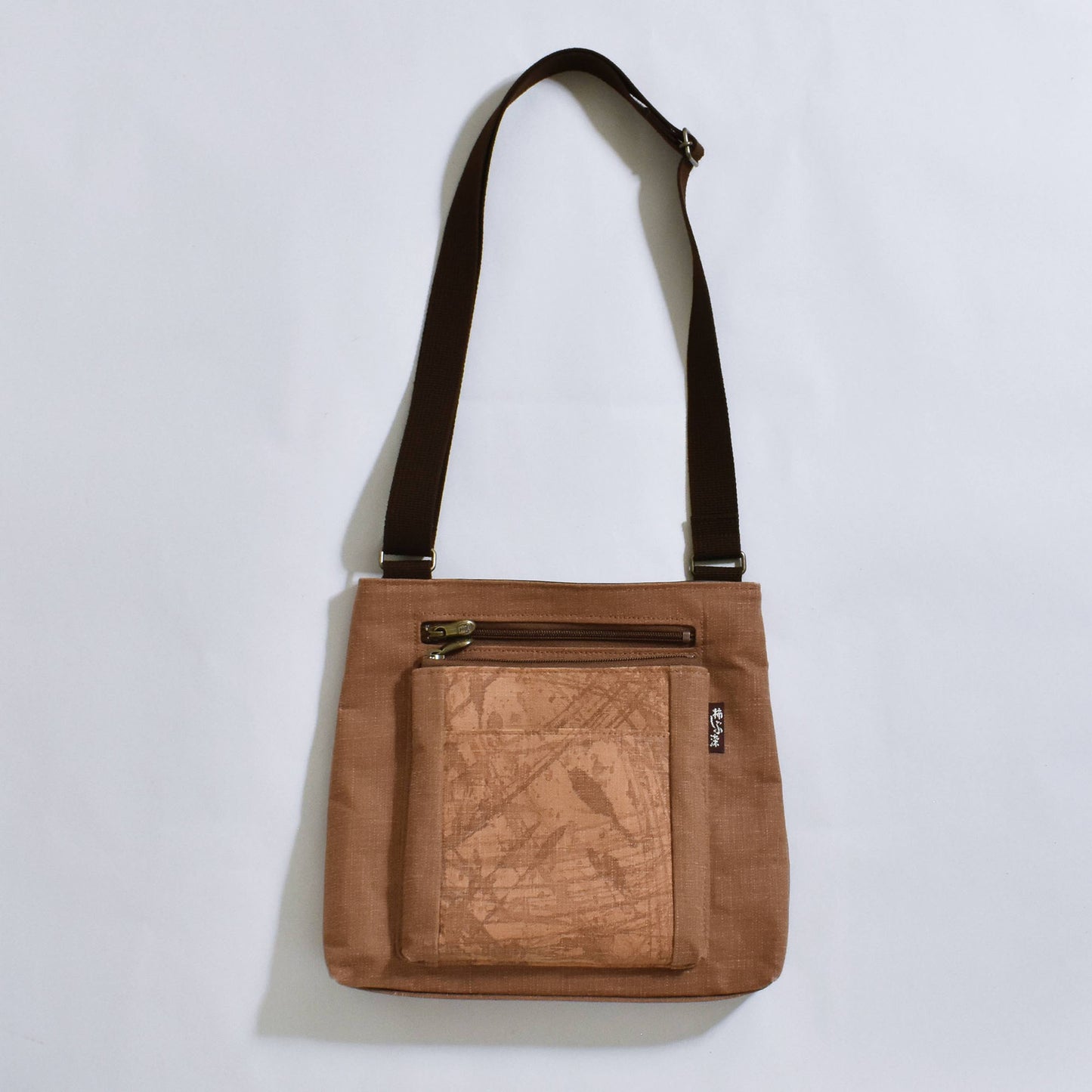 Persimmon dyed hand-painted out pocket S
