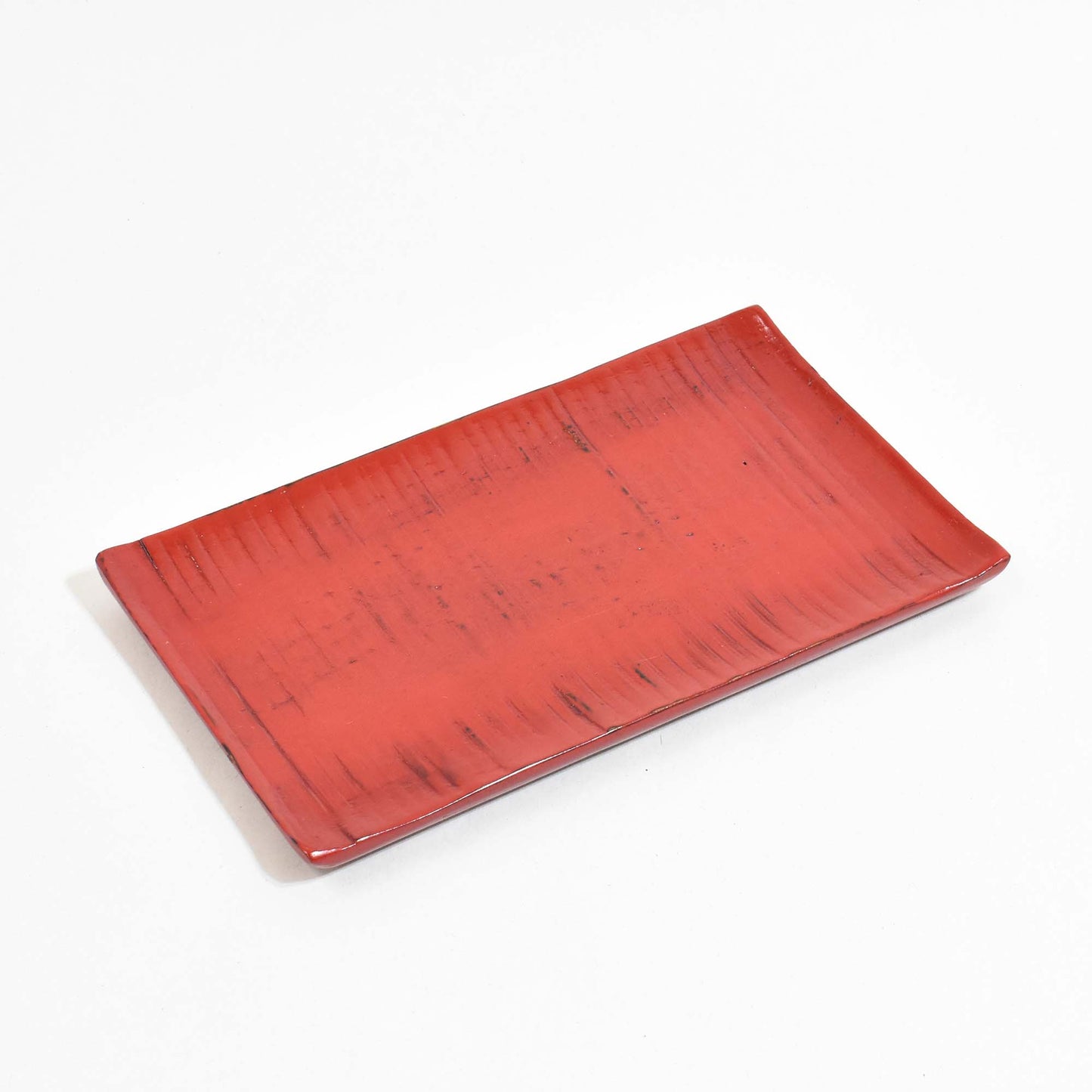 Wooden individual plates, Negoro lacquer