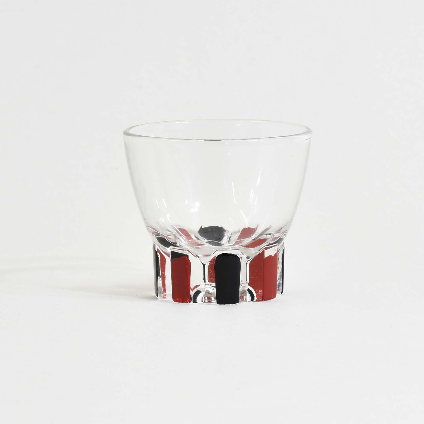 Two-tone painted glass cup