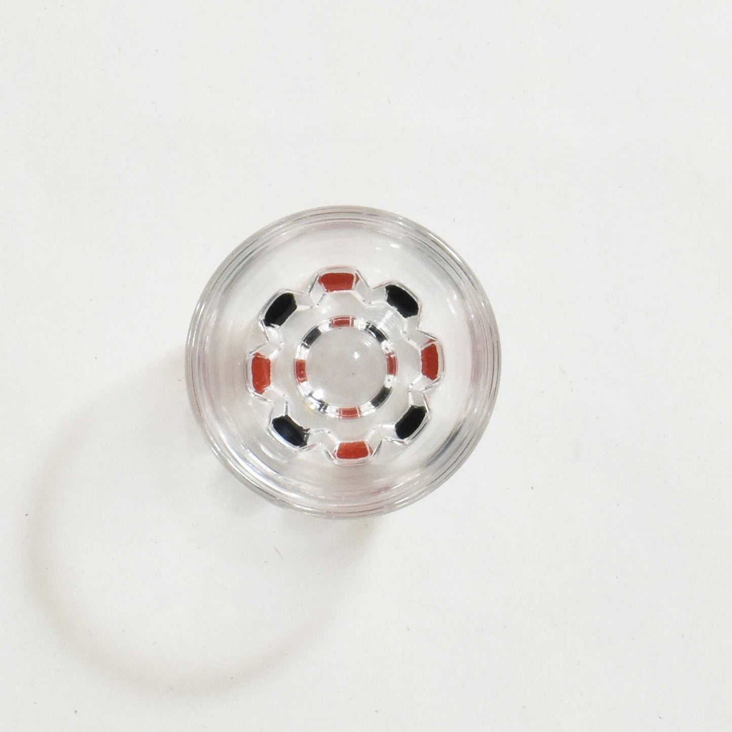 Two-tone painted glass cup