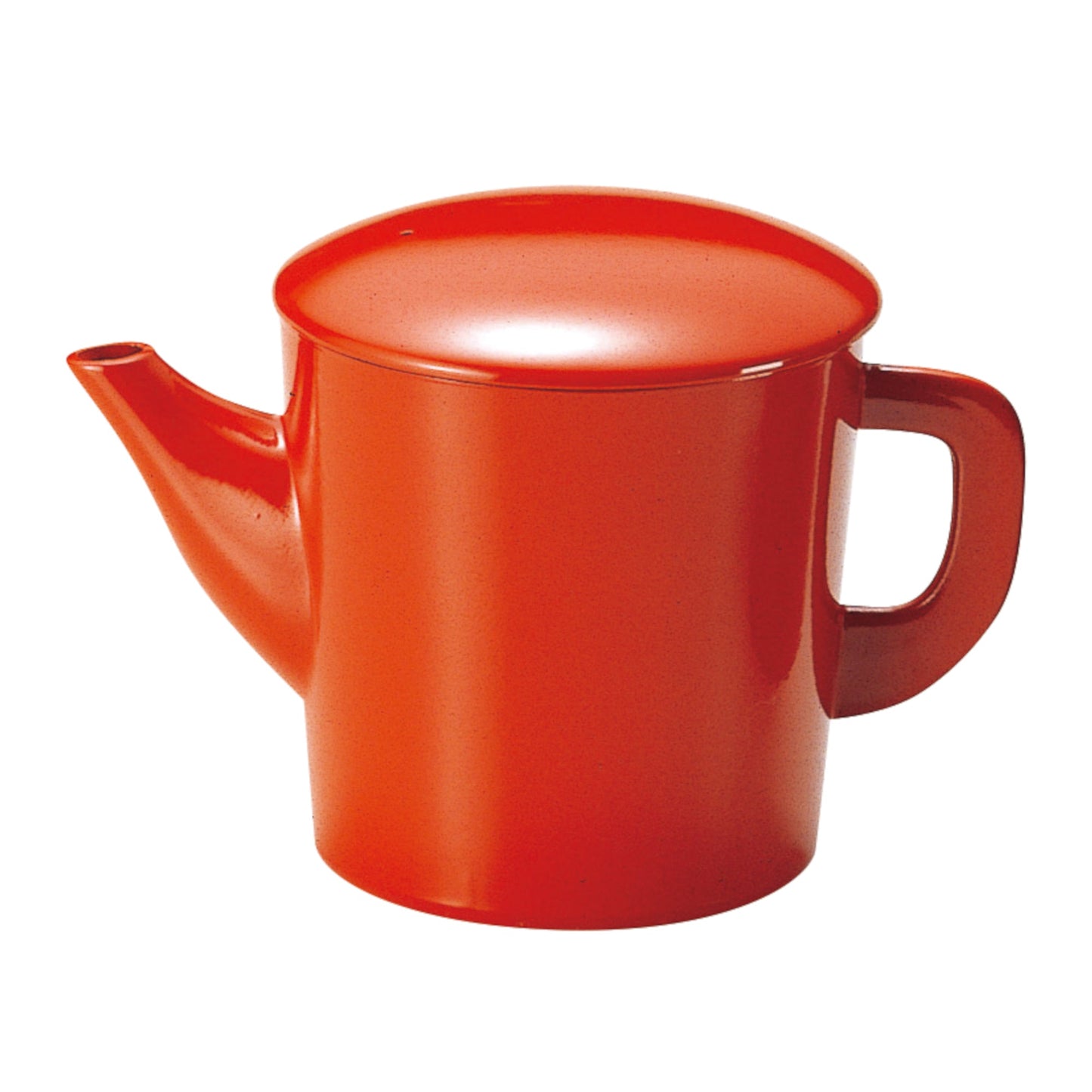 Soba kettle, round, red, large