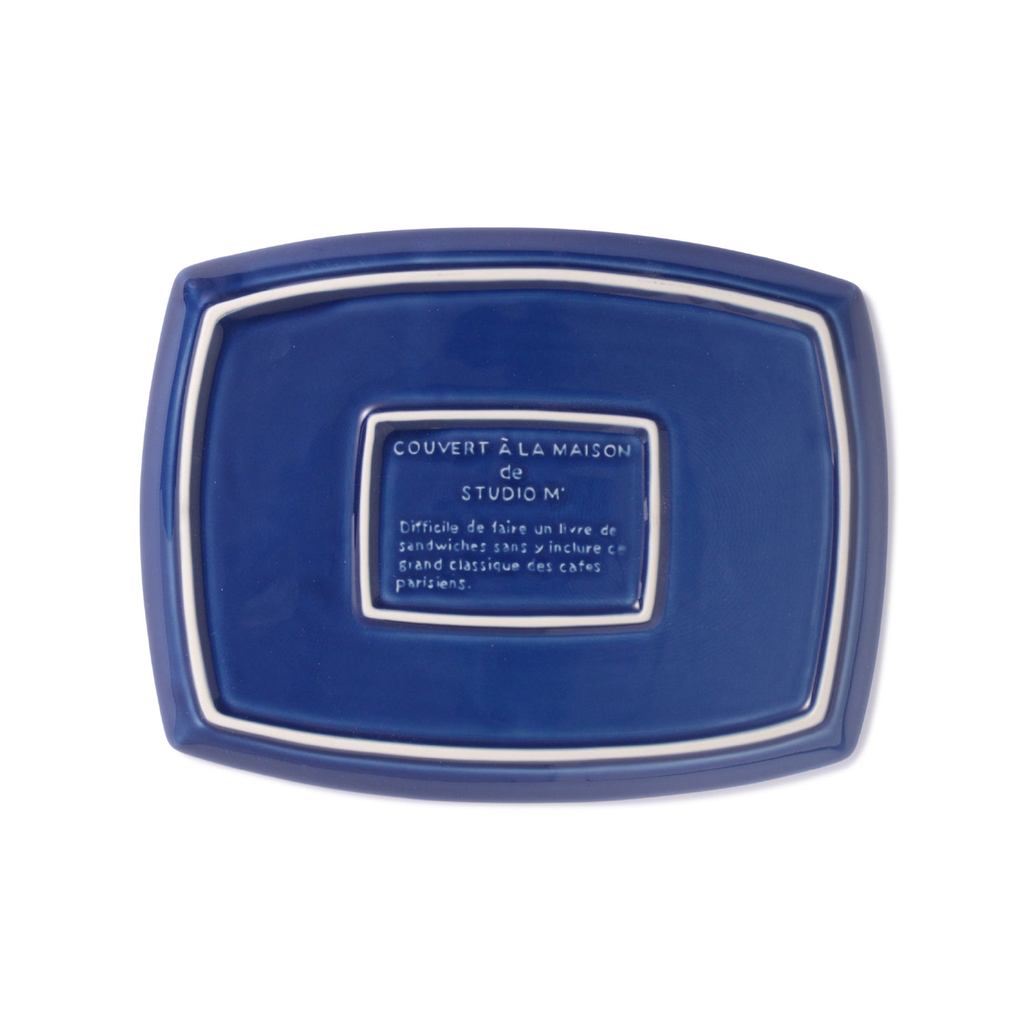 Quatre Lupa Lunch Plate Indigo