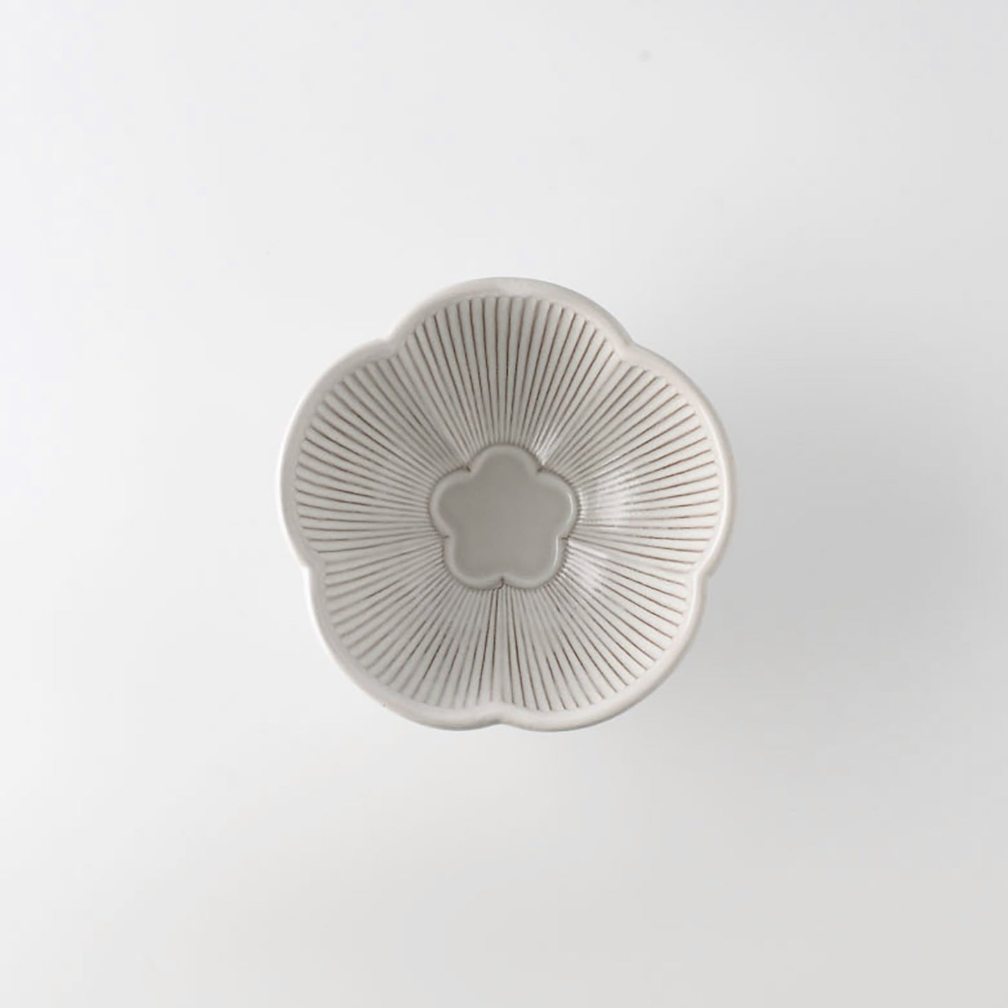 Fleuron Flower Shape 5-inch Rice Bowl, White
