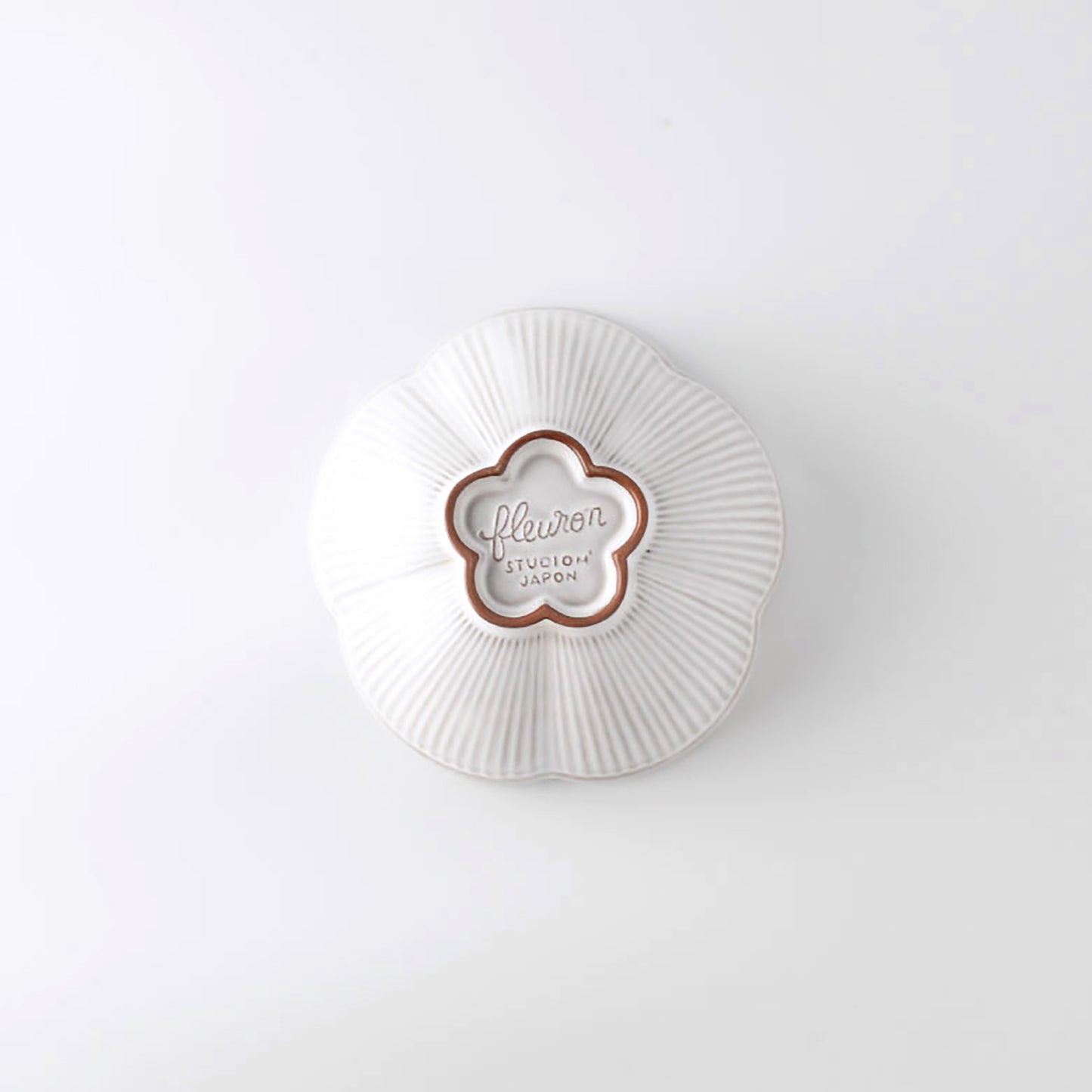Fleuron Flower Shape 5-inch Rice Bowl, White