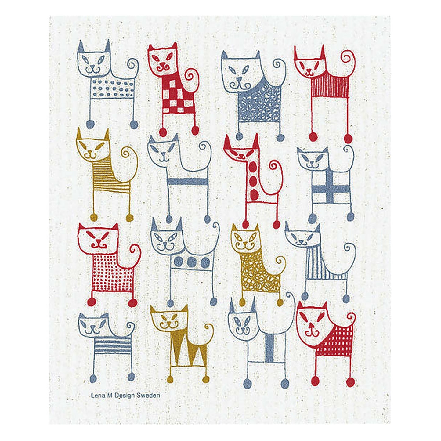 e.oct Sponge Wipes Cats MLT