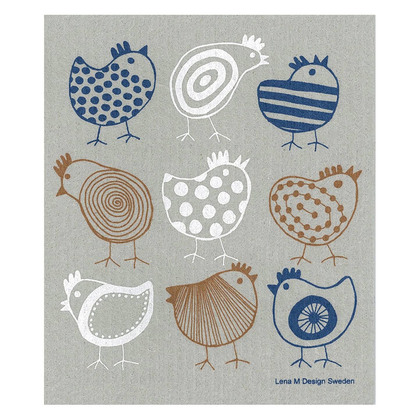 e.oct Sponge Wipes Chick MLT Gray