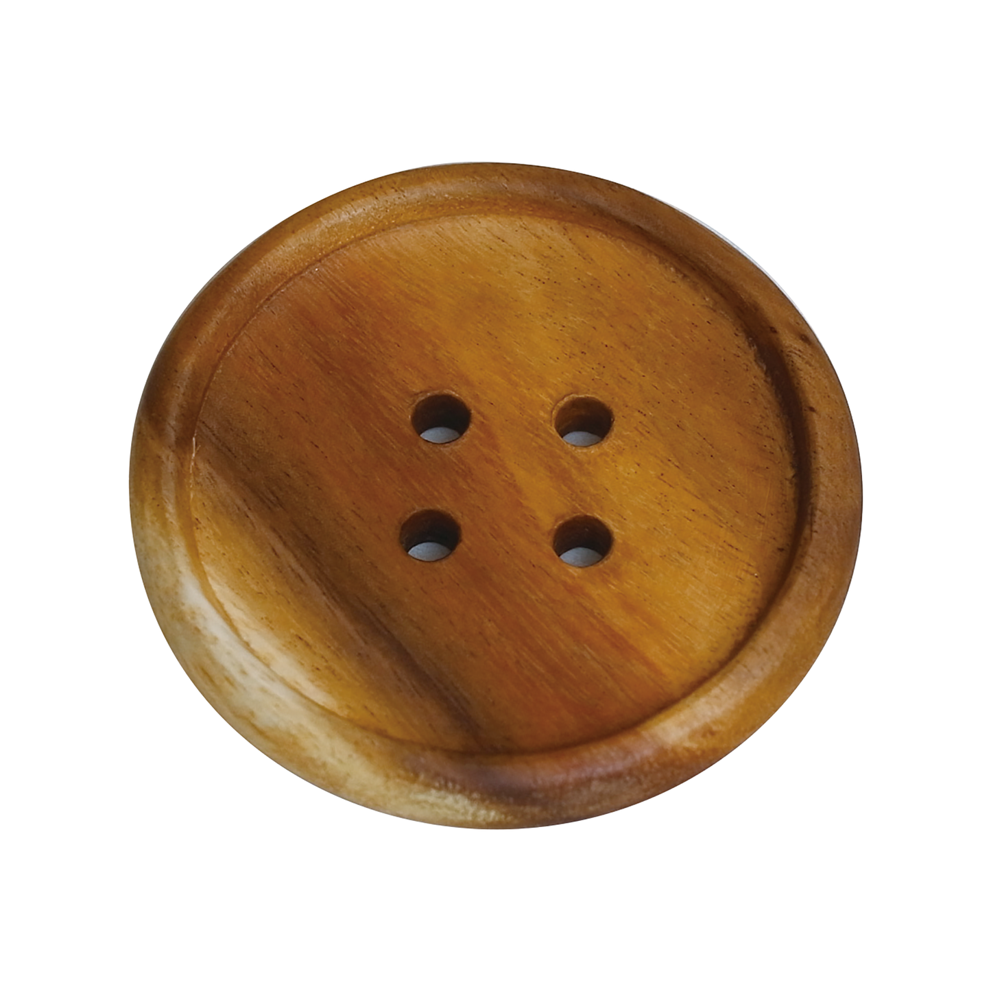 Acacia Wood Button Coaster