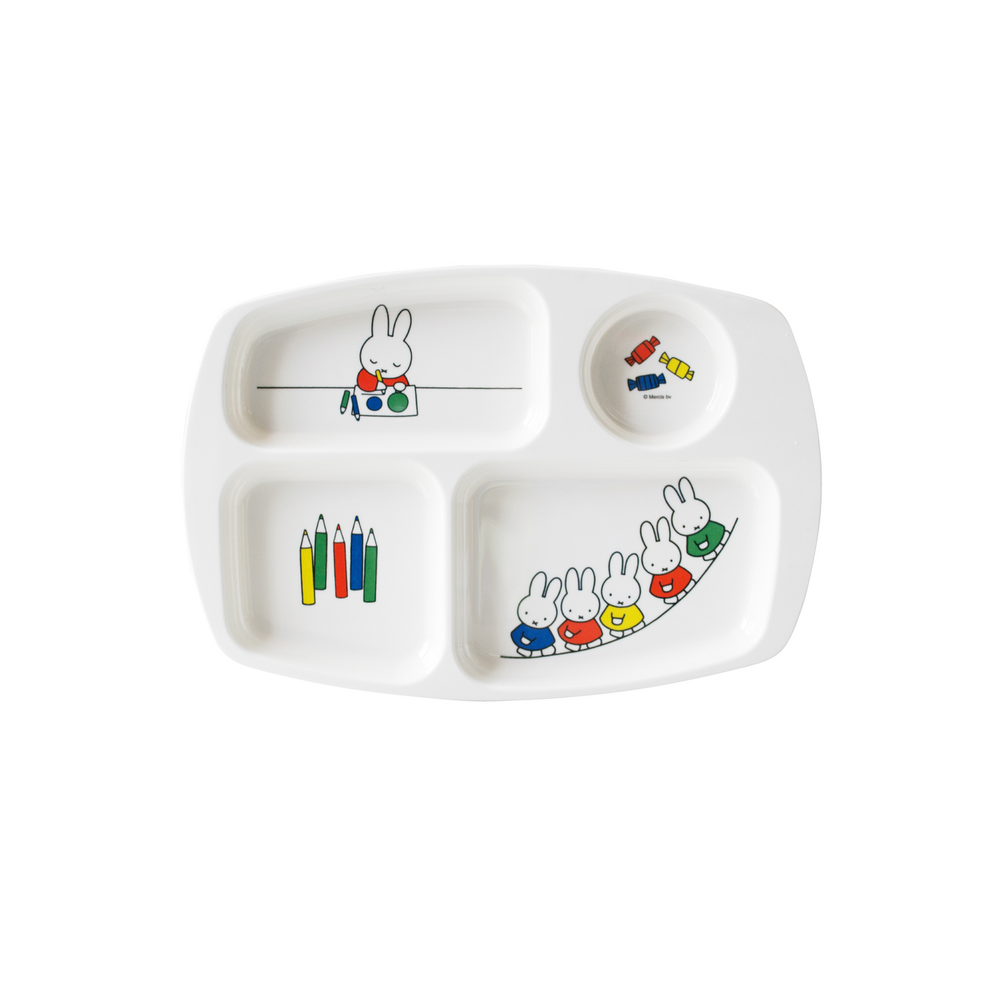 Miffy and Friends Square Lunch Plate CM-20FT