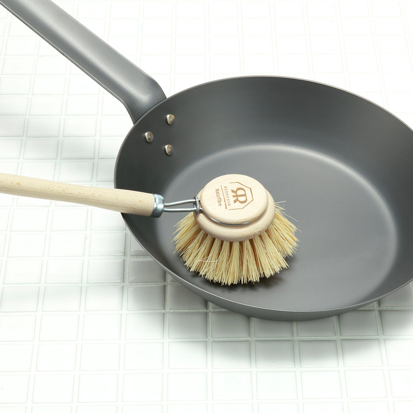 Washing brush for pots and pans, S