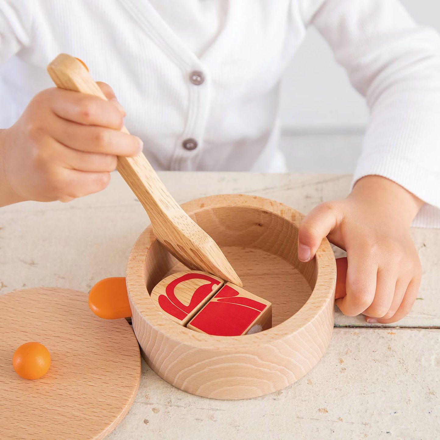 Wooden playhouse pot