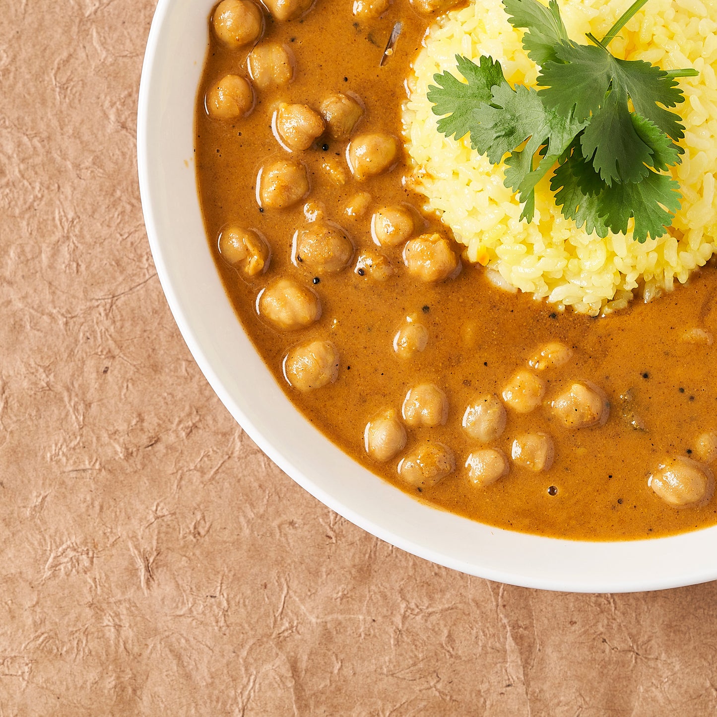 Chickpea curry, mildly spicy