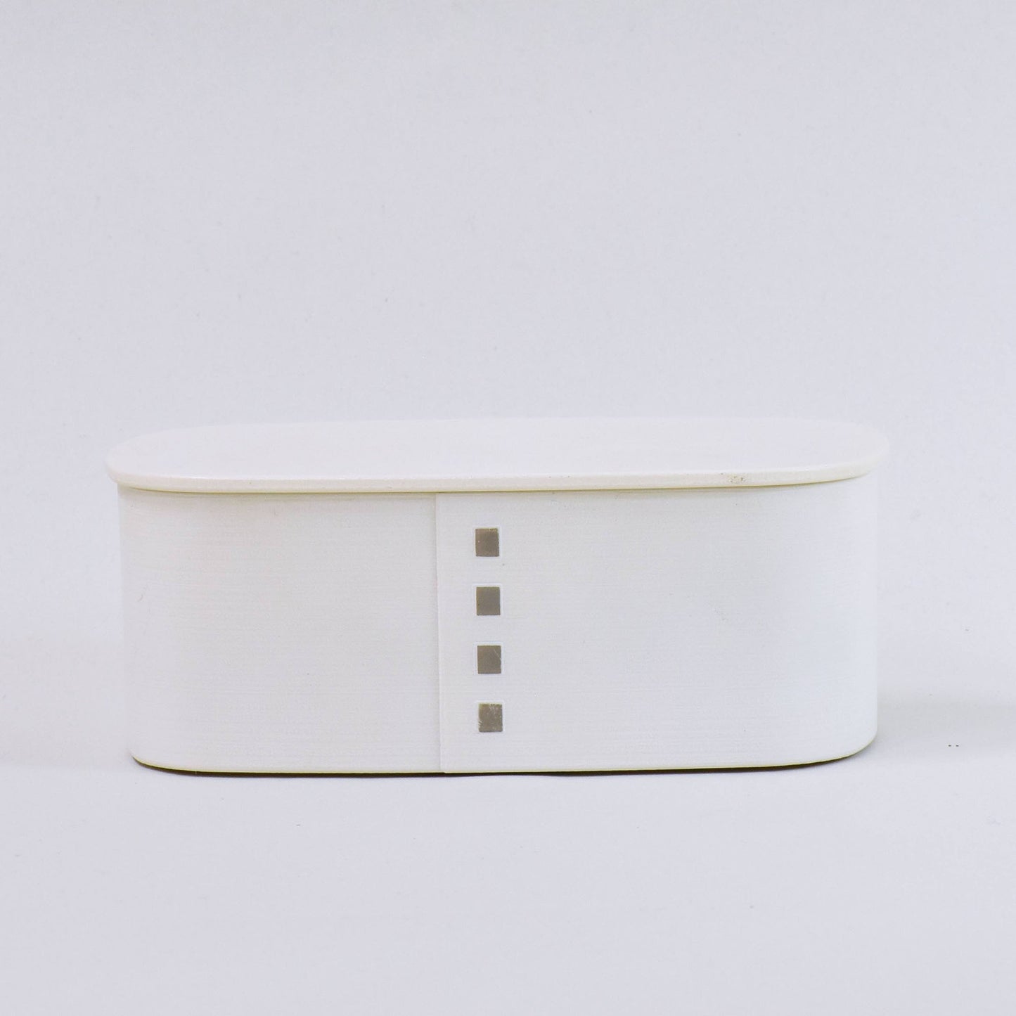 Monotone bento, one-tier, matte white