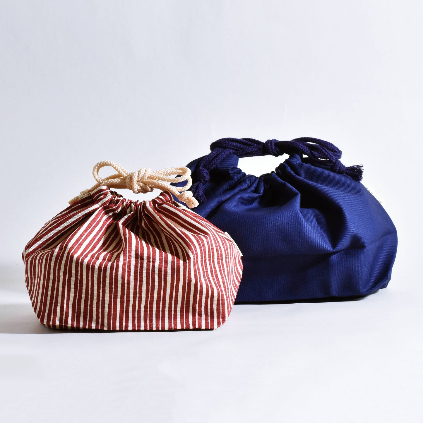 Drawstring bag, slim, for men, navy