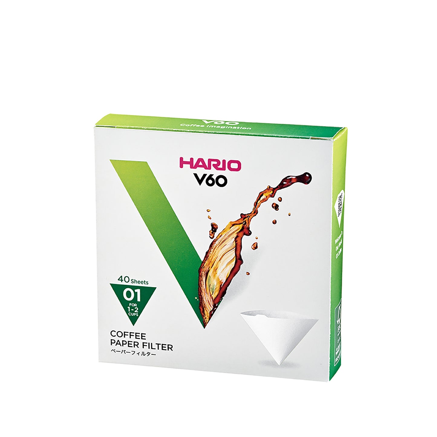 V60 Paper Filter 01W 40 sheets 1-2