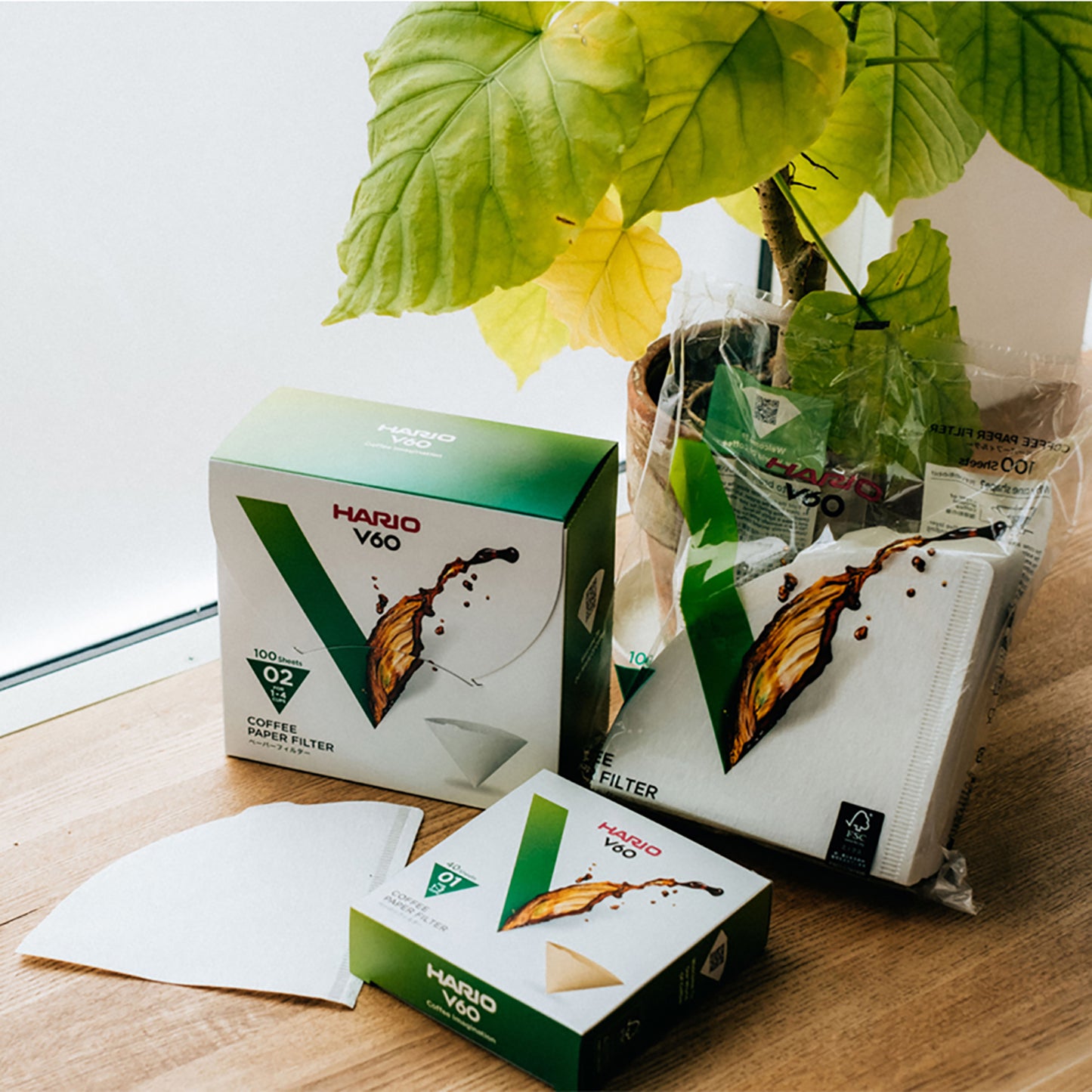 V60 Paper Filter 02W 40 sheets 1-4