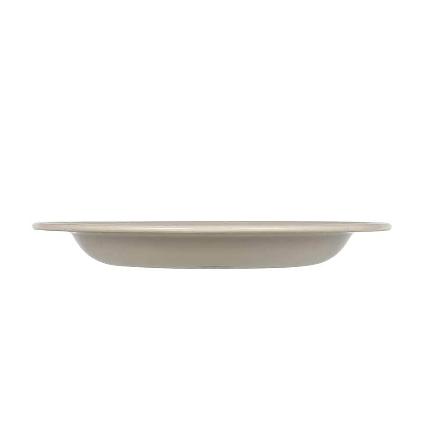 ENAMELED PLATE L BEIGE