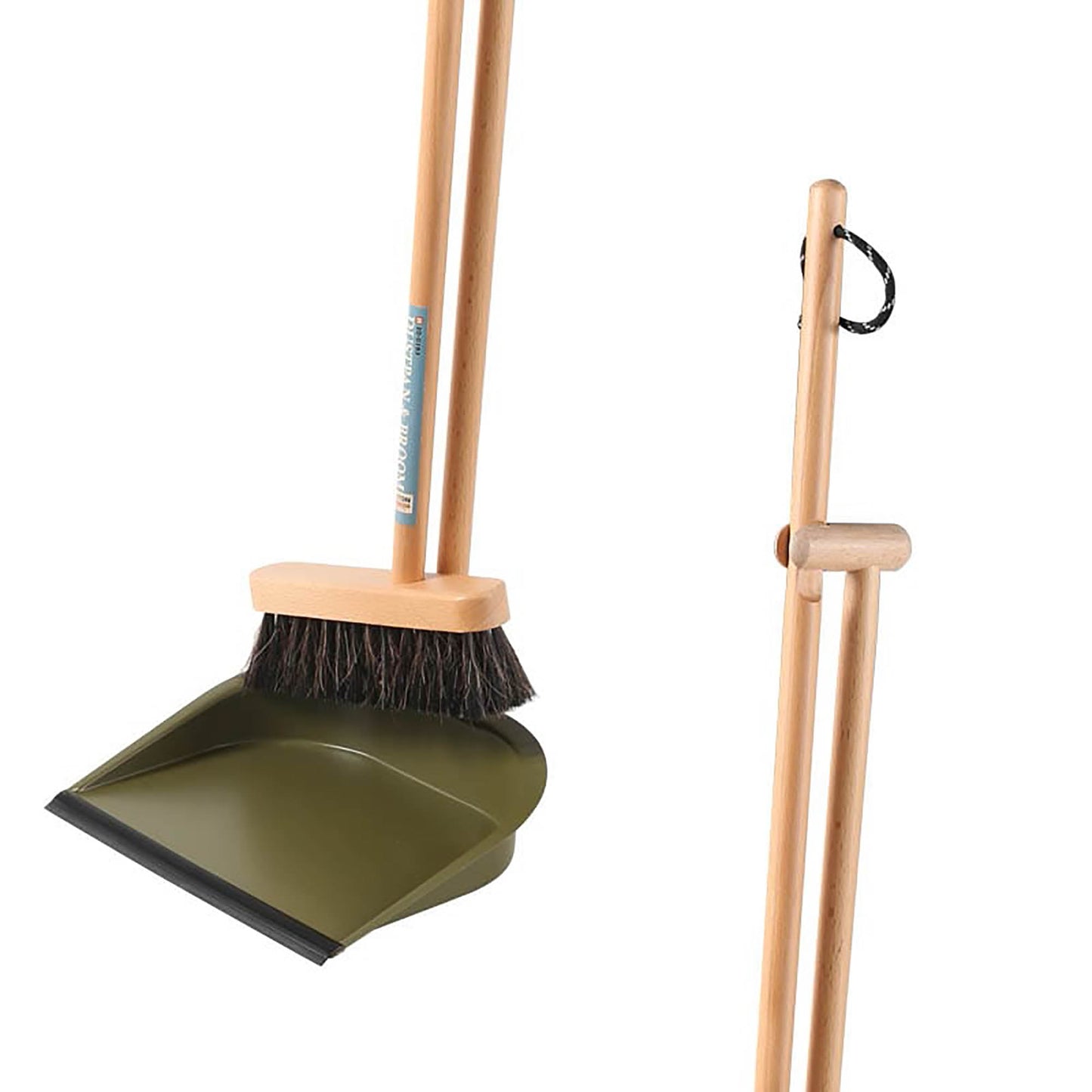 Dustpan & broom drab