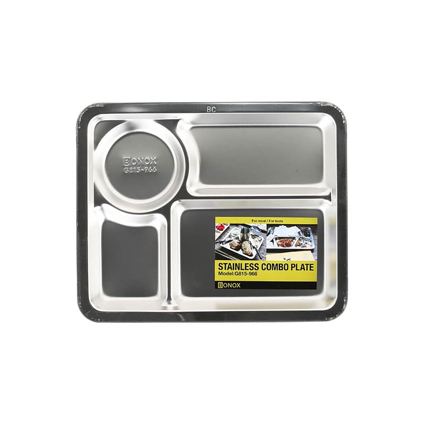 Stainless combo plate A