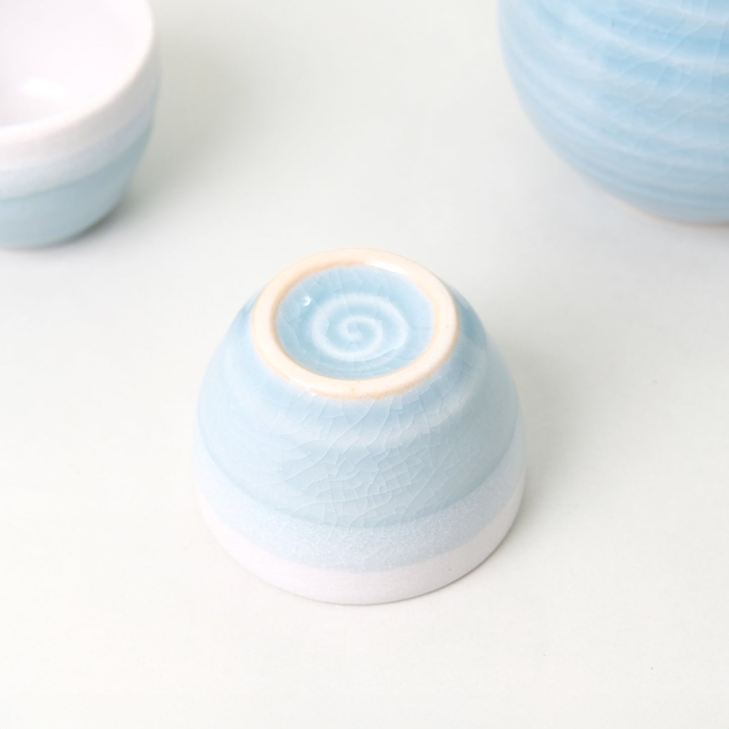 Pale Blue Sake Set