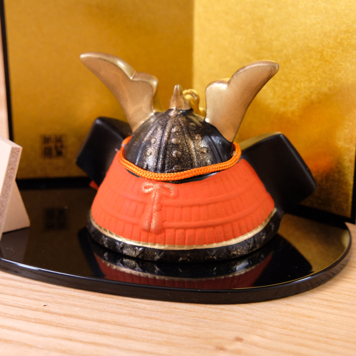 Colored Helmet with Golden Dragon for Success, Small