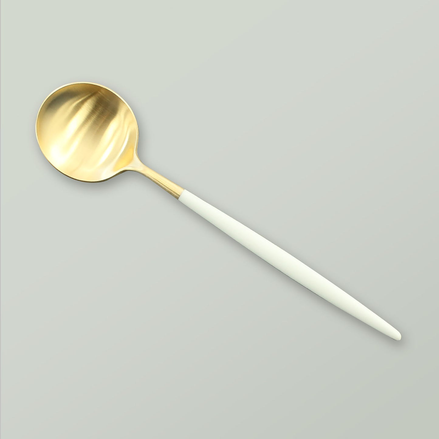 GOA WHITE/GOLD TABLE SPOON