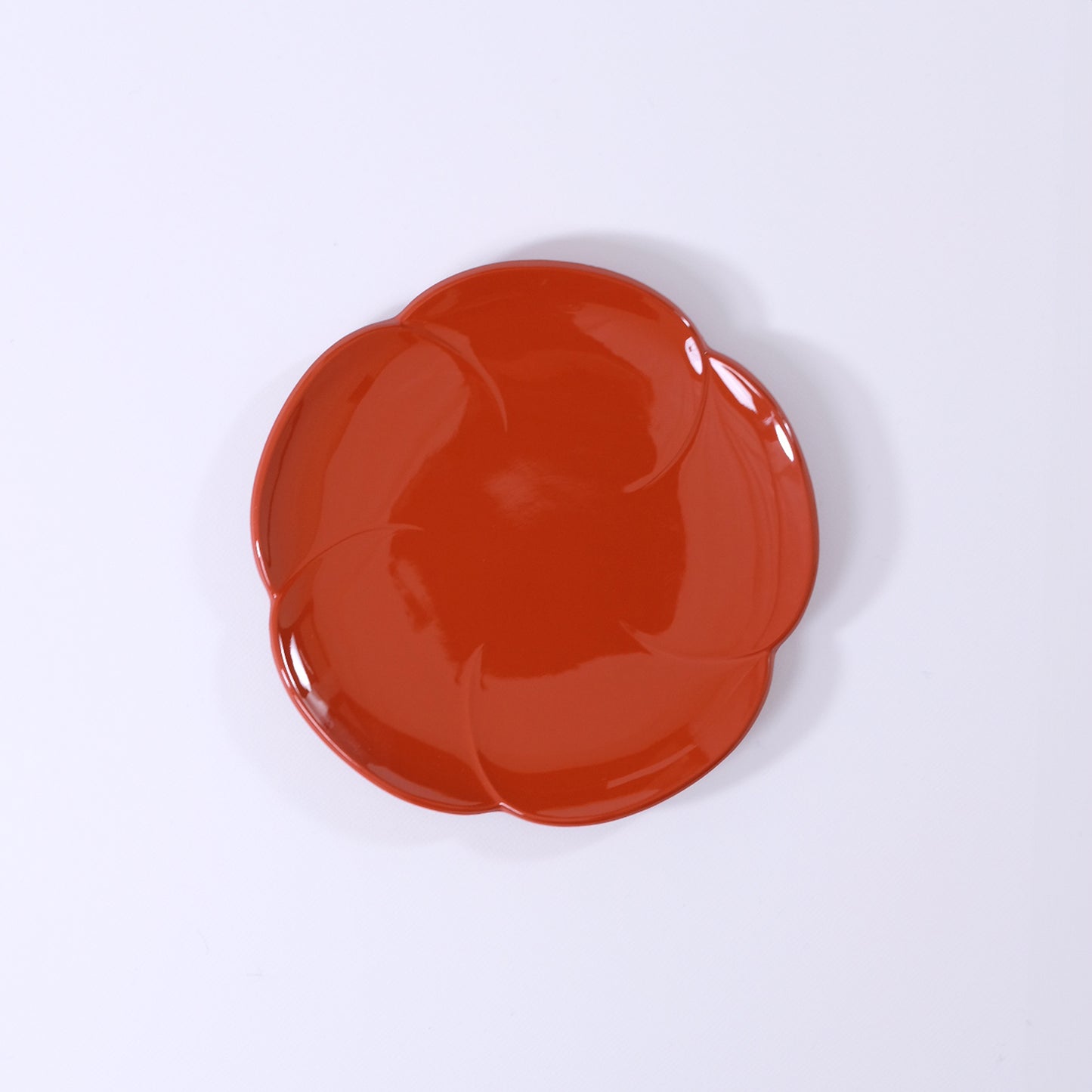 Fukuume individual plate, red, 5 inches