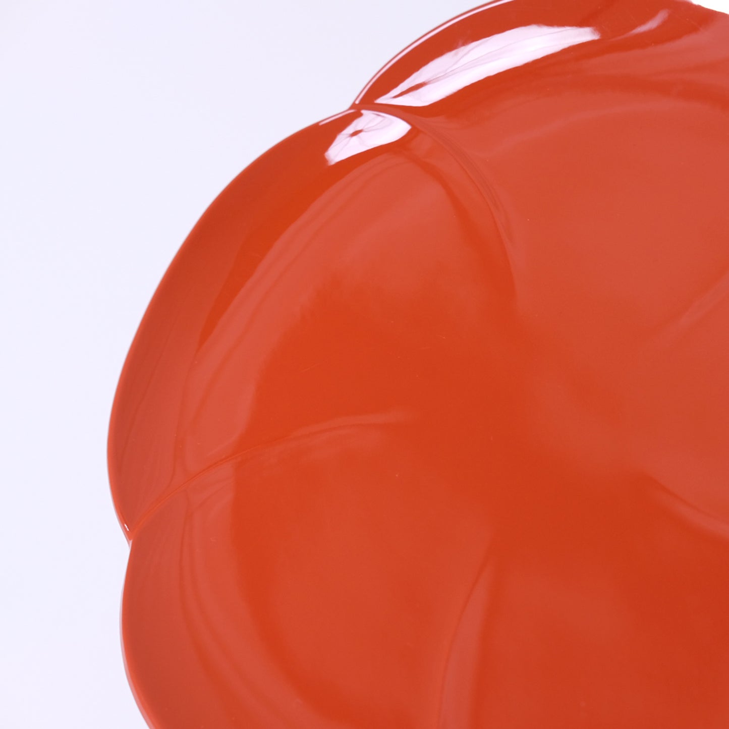 Fukuume individual plate, red, 5 inches
