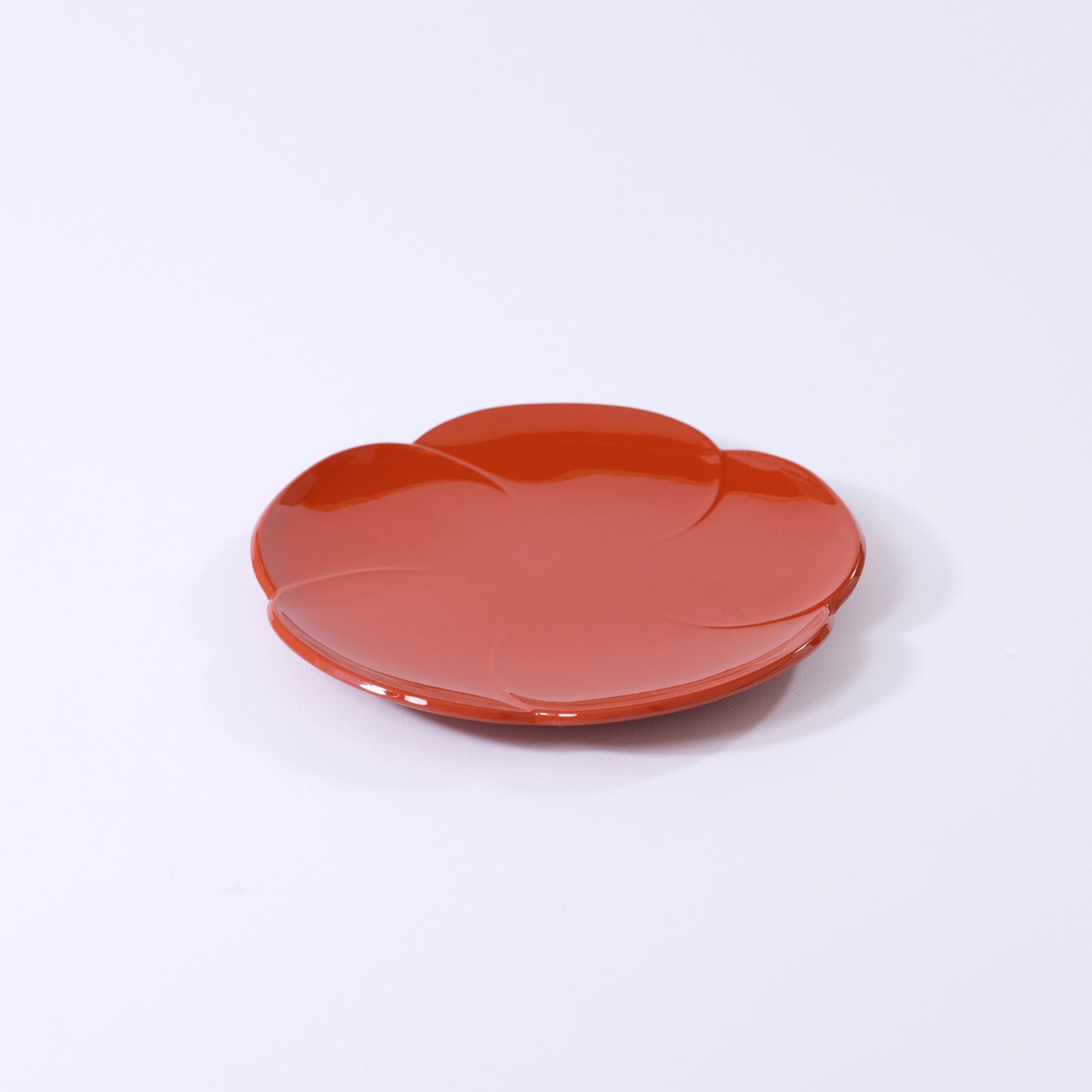 Fukuume individual plate, red, 5 inches