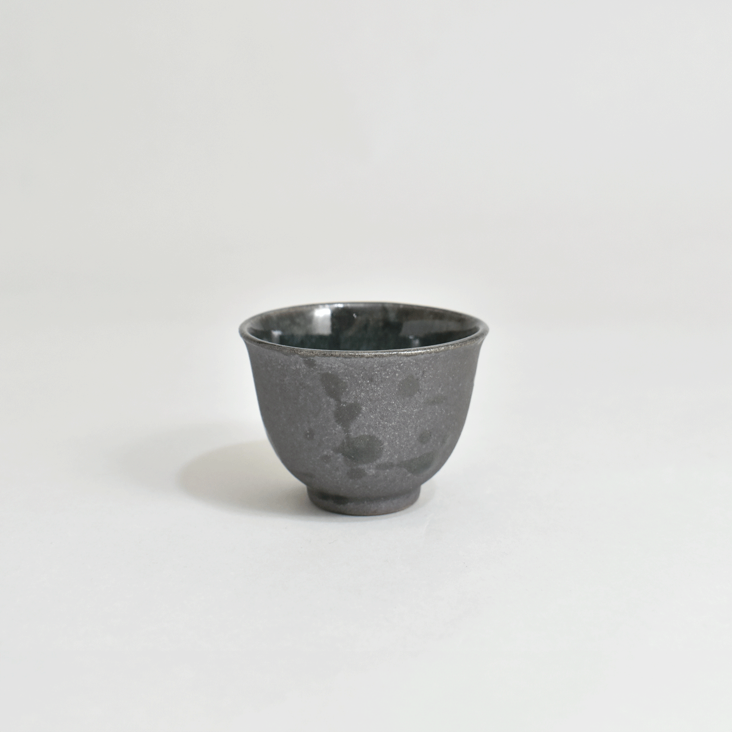 Black Oribe sake cup
