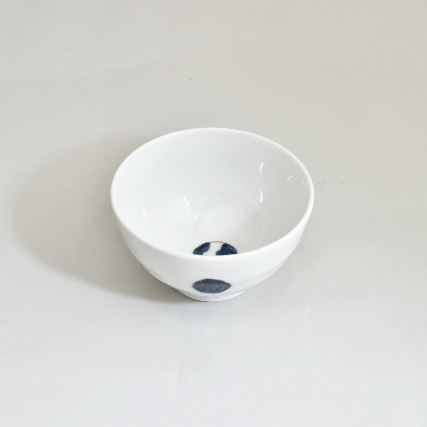 Polka dot cat rice bowl